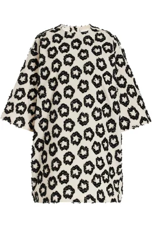 ULLA JOHNSON Remy Fil Coupe Taffeta Tunic Top, /white, US 6