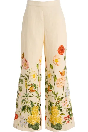 Cara Cara Mayflower Linen Wide-Leg Pants, , US 6