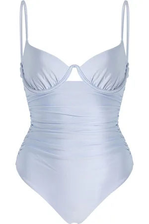 Simkhai Lanie Ruched One-Piece Swimsuit, , XS