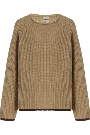 Zulu & Zephyr Ribed-Knit Cotton Sweater, , US 4