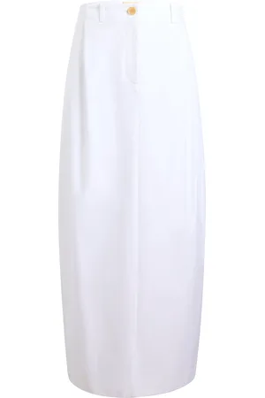 Khaite Lucian Cotton Poplin Maxi Skirt, , US 2