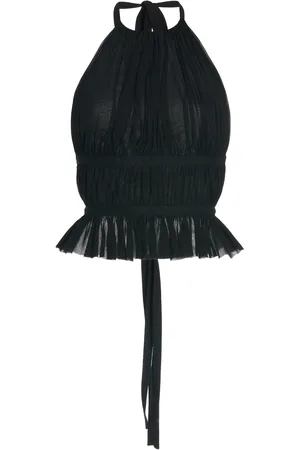 Tae Park Exclusive Silk-Chiffon Wrap Top, , XS/S