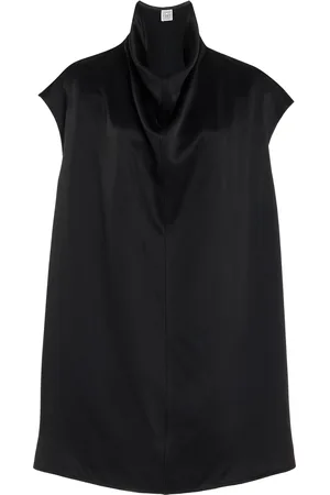 Totême Funnel-Neck Satin Top, , FR 32