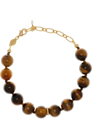 Anni Lu Eye Of The Tiger 18K Gold-Plated Pearl And Tigers Eye Necklace, , OS, , Gifts For Her