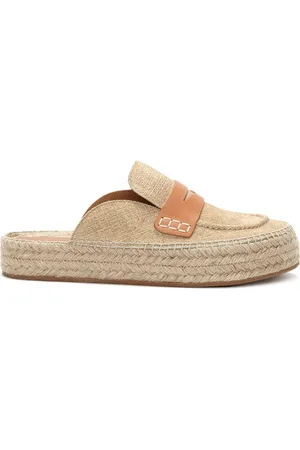 J.W.Anderson Leather Loafer Espadrillas, , IT 36