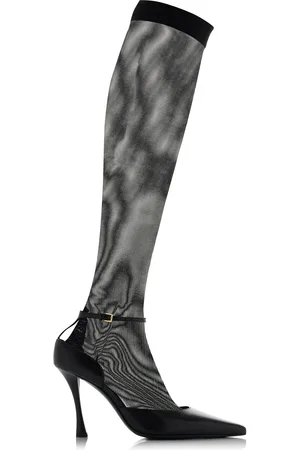 Givenchy Show Stocking-Detailed Leather Pumps, , IT 36