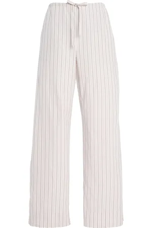 The Row Hypnosta Checked Cotton Wide-Leg Pants, , US 4