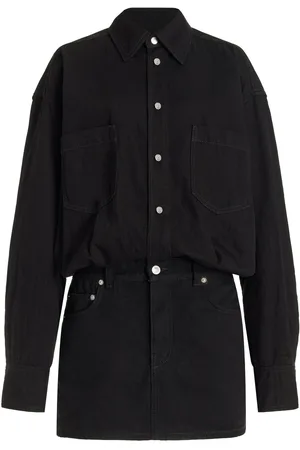 haikure Tatum Denim Shirt-Skirt Combo Mini Dress, , S