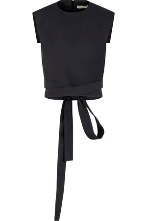 Heirlome Audrey Open-Back Wool-Silk Top, , US 2