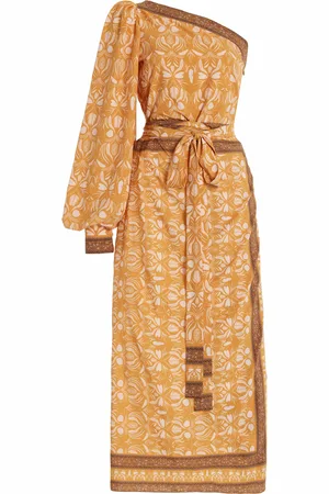 Andres Otalora Exclusive Abril Asymmetric Pareo Midi Dress, , US 2