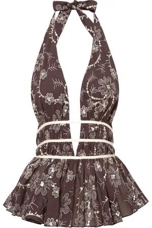 SIEDRES Minila Sequined Halter Top, , EU 38