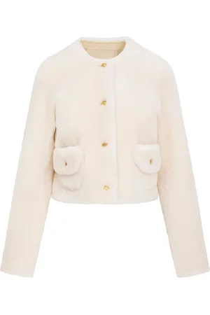 LOVESHACKFANCY Popelka Vegan Fur Jacket, , XS