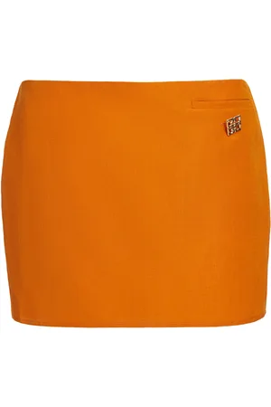Givenchy Linen-Silk Mini Skirt, , FR 36