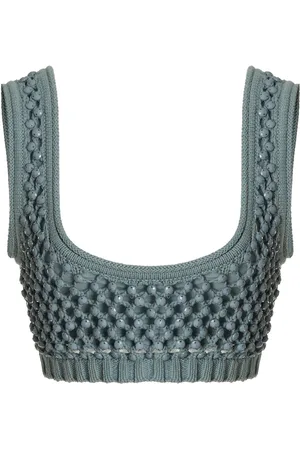 Diotima Lady Cotton-Blend Bralette, , 2
