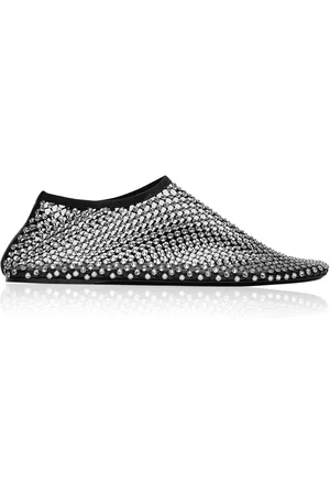 CHRISTOPHER ESBER Minette Crystal-Embellished Mesh Flats, , IT 36