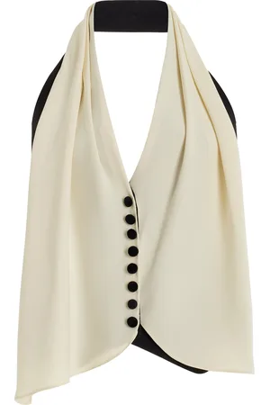 Rosie Assoulin Scarf Country Rabbit Cotton-Silk Vest, , US 0
