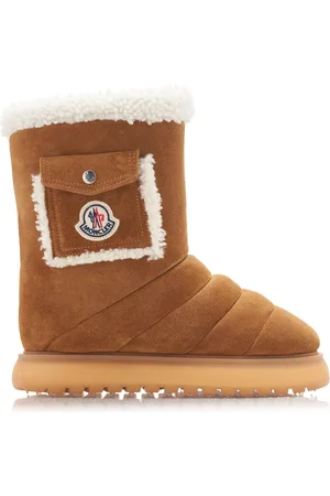 Moncler Gaia Pocket-Detailed Suede Ankle Boots, , IT 36