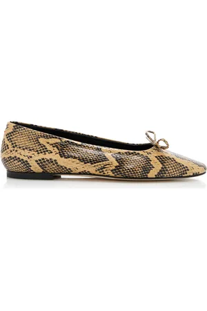 Aeyde Delfina Snake-Effect Leather Flats, , IT 36