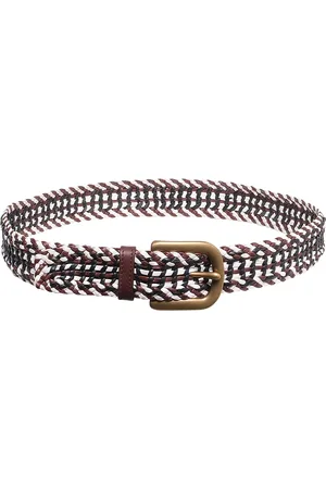 GABRIELA HEARST Sam Woven Leather Belt, , M
