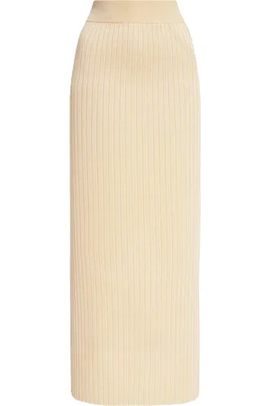 Jil Sander Ribbed-Knit Midi Skirt, , EU 34