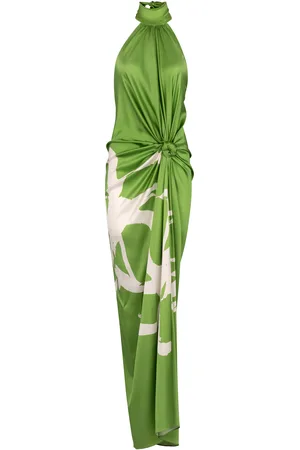 Silvia Tcherassi Olatz Knot-Detailed Maxi Dress, , L