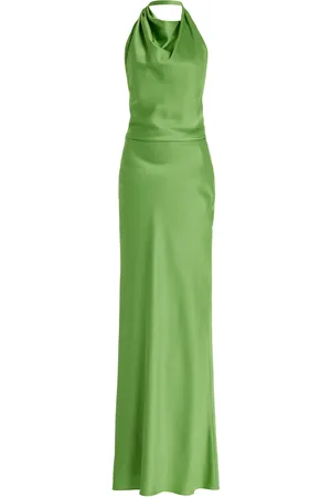Simkhai Reannon Draped Satin Gown, , US 2