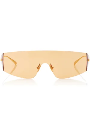Bottega Veneta Mask-Frame Acetate Sunglasses, , OS