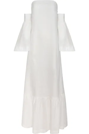 Andres Otalora Palacio Convertible Linen Maxi Dress, , XS