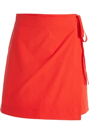 Bondi Born Avila Wrap Cotton Mini Skirt, , XS