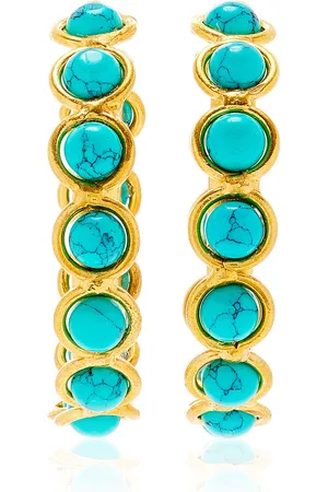 Sylvia Toledano Candies 22K Gold-Plated Turquoise Earrings, , OS, , Gifts For Her