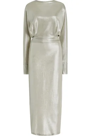 FRANCOISE Exclusive Noa Lamé Midi Dress, , FR 34