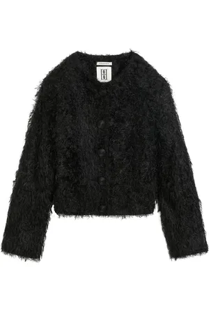 By Malene Birger Stephania Cropped Vegan Fur Jacket, , FR 42