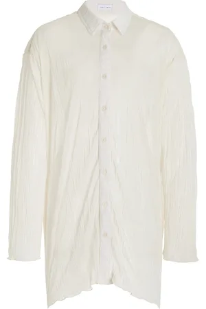 Jade Swim Ivey Crinkled Crepe Shirt, , S/M