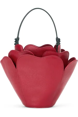 Staud Juliet Rose-Shaped Leather Mini Bag, , OS