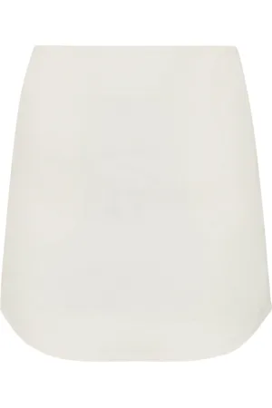J.W.Anderson Curved Poplin Mini Skirt, , UK 8