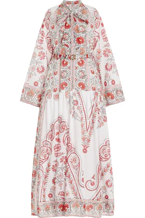 BOTEH Dahlia Cotton-Voile Wide-Sleeve Maxi Dress, , 0