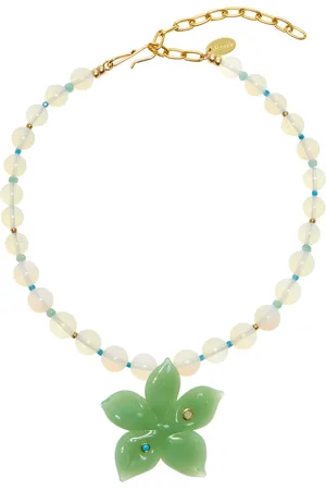 Lizzie Fortunato Vinca Flower Multi-Stone Necklace, , OS, , Gifts For Her