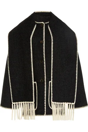 Totême Oversized Wool-Blend Scarf Jacket, , EU 32