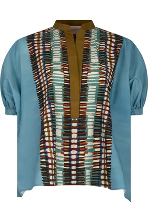 Silvia Tcherassi Susanne Printed Cotton Blouse, , M