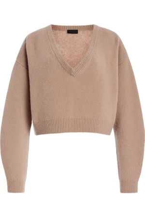 LAPOINTE Cashmere-Silk Cropped Sweater, , M
