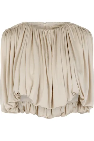 Heirlome Serena Pleated Silk Top, , L