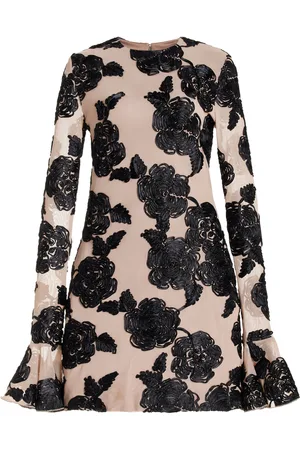 ROTATE Flower Mesh Mini Dress, , EU 36