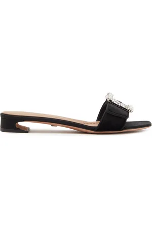 Dolce & Gabbana Buckled Velvet Sandals, , IT 36