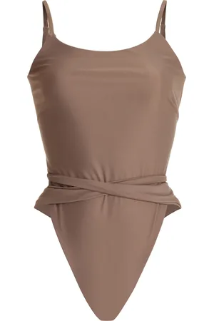 Mare Perpetua Essential Tie-Detailed Open Back One-Piece Swimsuit, , XS