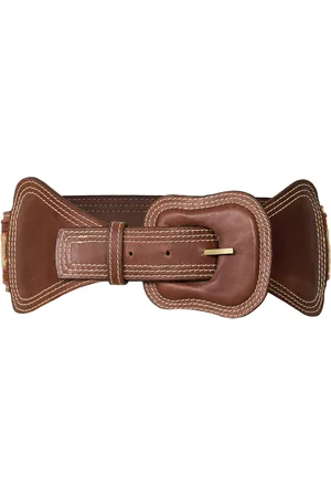 JOHANNA ORTIZ Appalachian Leather and Embroidered Cotton Belt, , L