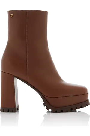 Gianvito Rossi Harlem Leather Platform Ankle Boots, , IT 39