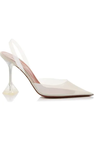 Amina Muaddi Holli PVC Slingback Pumps, , IT 36.5