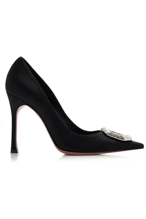Amina Muaddi Camelia Satin Pumps, , IT 36