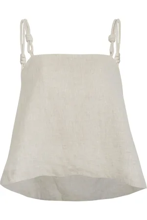 Andres Otalora Rahan Linen Tank Top, , US 2
