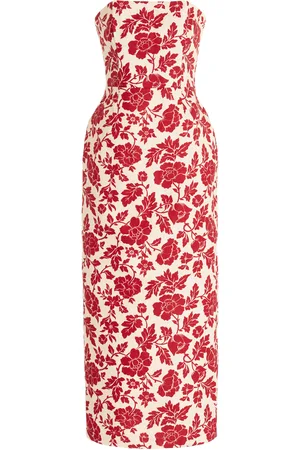 POSSE Exclusive Romeo Bow-Detailed Linen Midi Dress, , XS